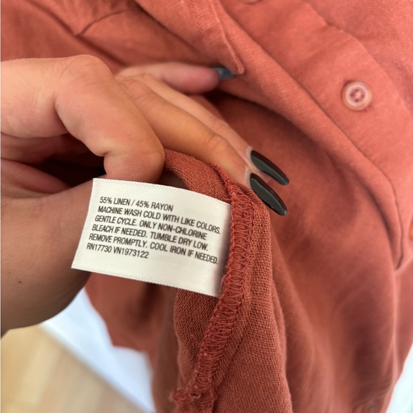 Ava and Viv button up short sleeve top size 2X - Picture 4 of 4